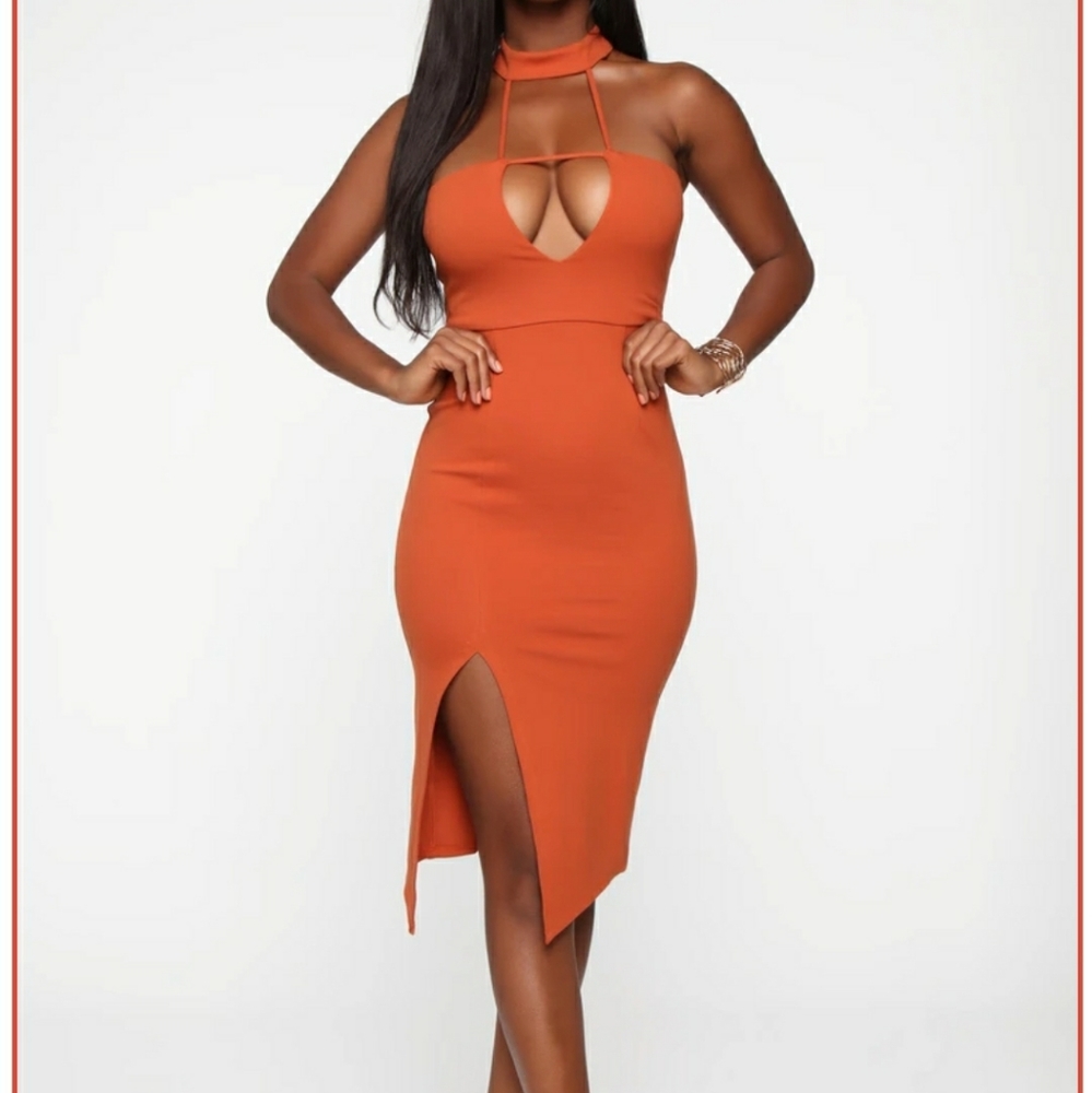 Getting Into Things Cutout Midi Dress Fashion Nova